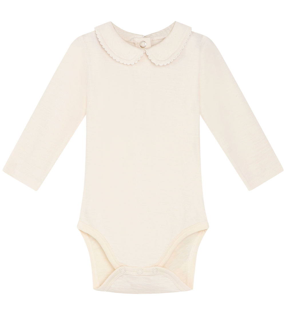 Hust and Claire Body l/æ - Uld/Bambus - Beate - Ecru