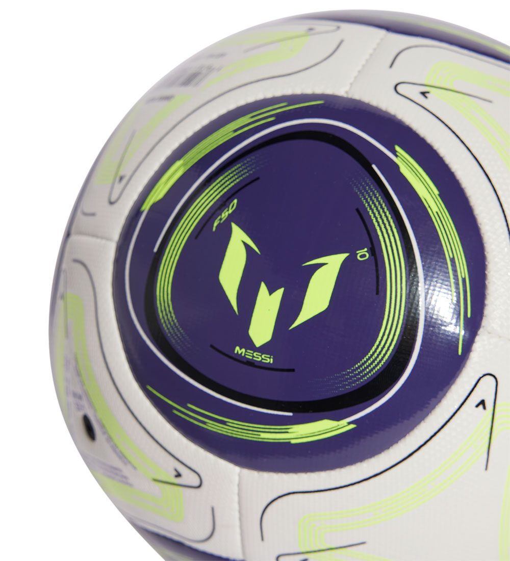 adidas Performance Minifodbold - Messi Mini - Hvid/Blå/Neongul