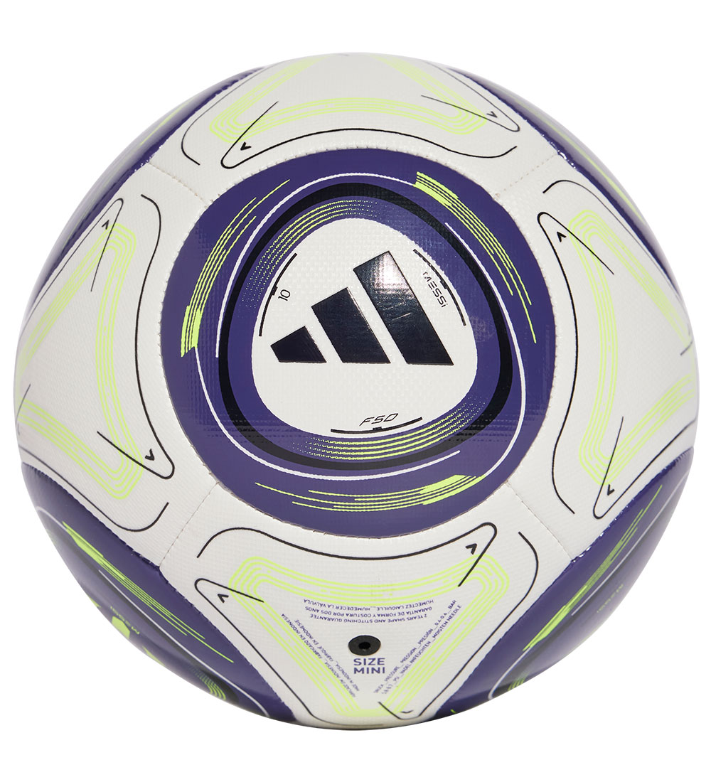 adidas Performance Minifodbold - Messi Mini - Hvid/Blå/Neongul