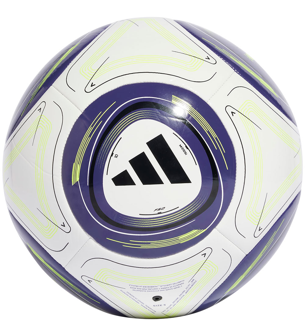adidas Performance Fodbold - Messi CLB - Hvid/Blå/Neongul
