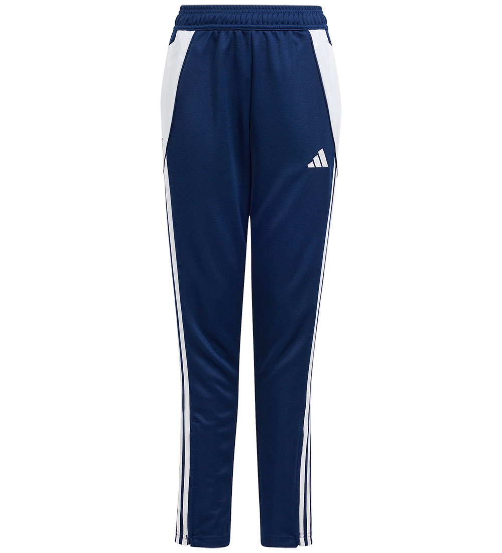 adidas Performance Træningsbukser - Tiro24 - Blå/Hvid