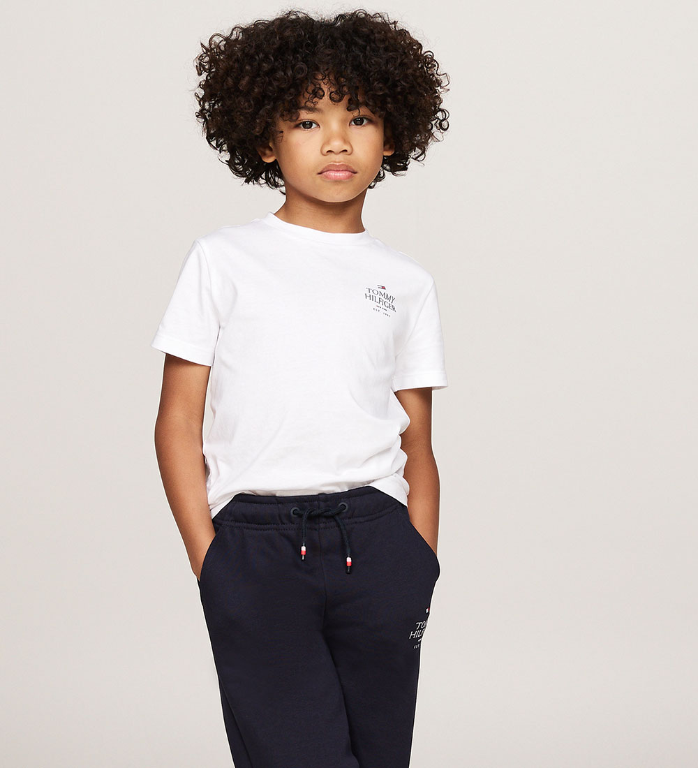 Tommy Hilfiger T-shirt - TH Logo Puff - White