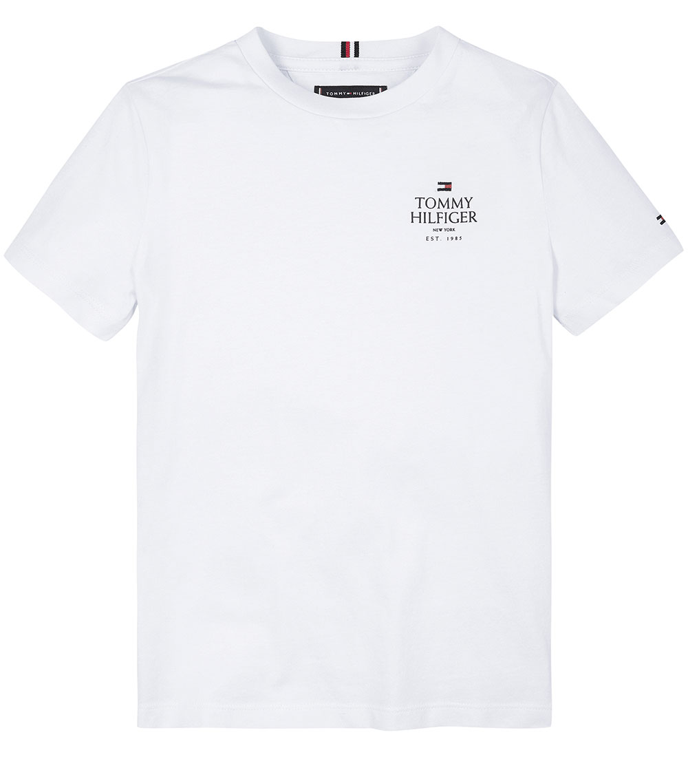 Tommy Hilfiger T-shirt - TH Logo Puff - White