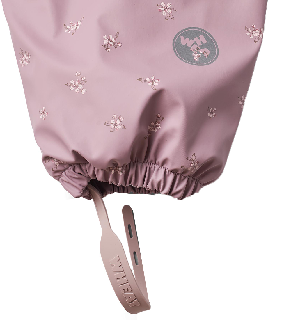 Wheat Regndragt m. Termo - PU - Aiko - Soft Lilac Flowers