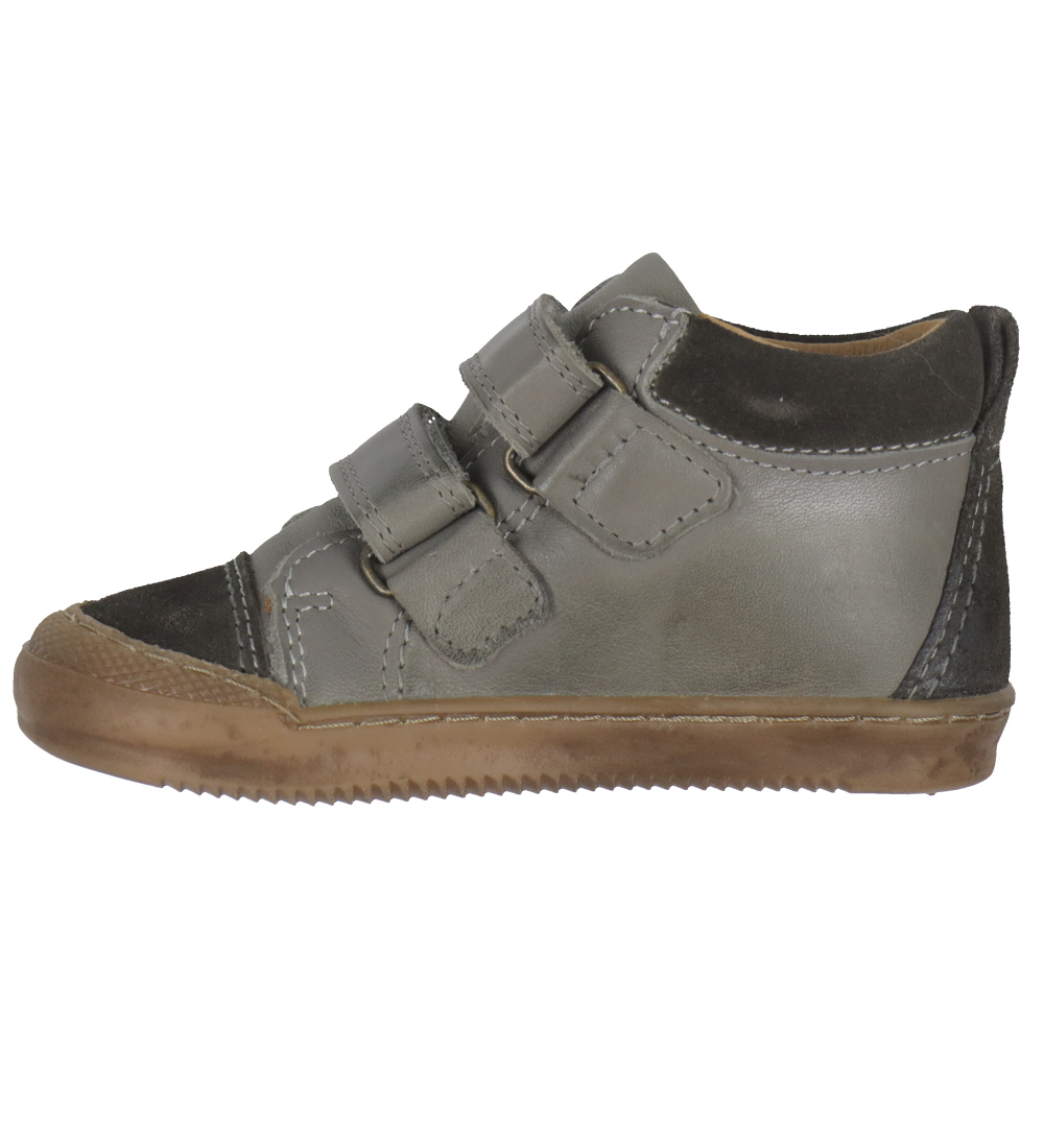 Pom Pom Sko - Sneaker Velcro - Dark Forest