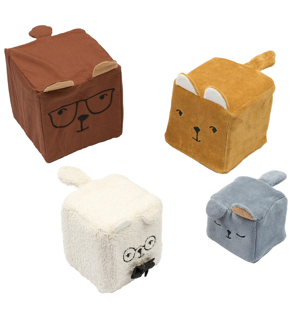 Fabelab Aktivitetslegetøj - Stofklodser - Bears - Multi Colour