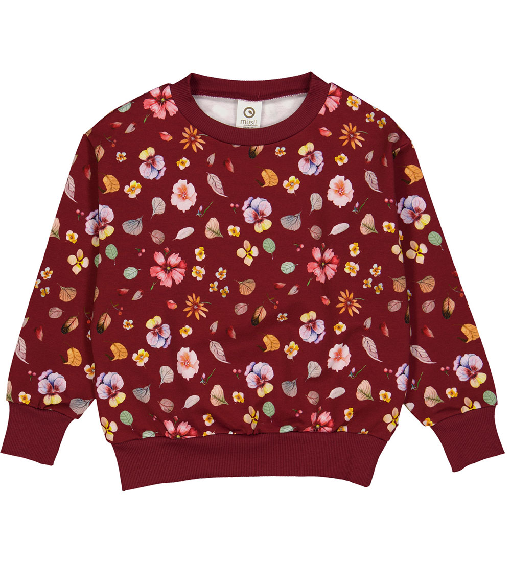 Müsli Sweatshirt - Dazzle - Cabernet/Nightingale