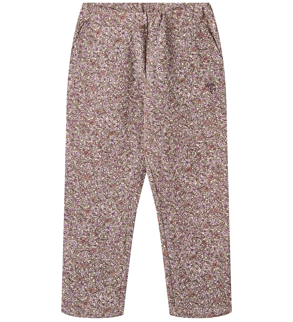 Wheat Sweatpants - Eline - Lilac Flowers