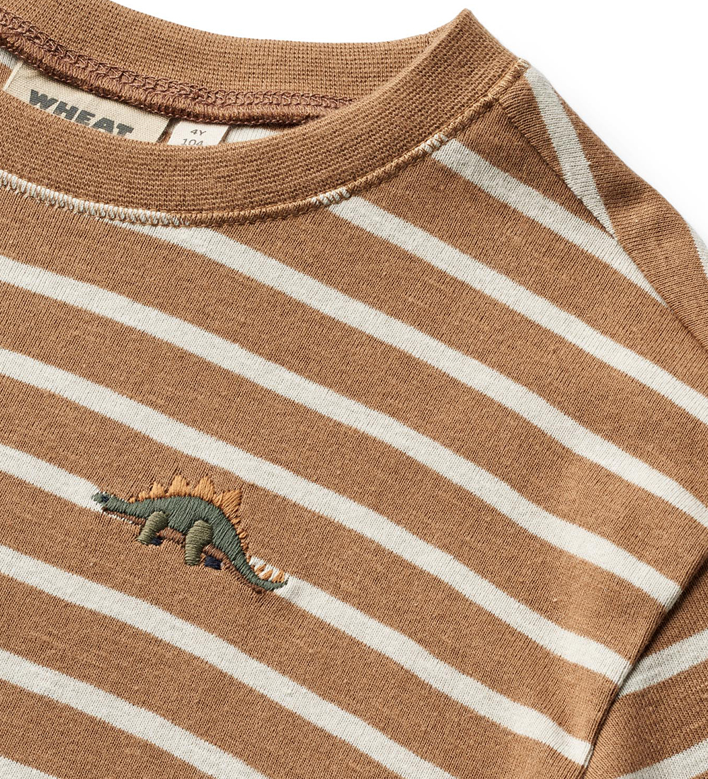 Wheat Bluse - Dallas - Caramel Stripe