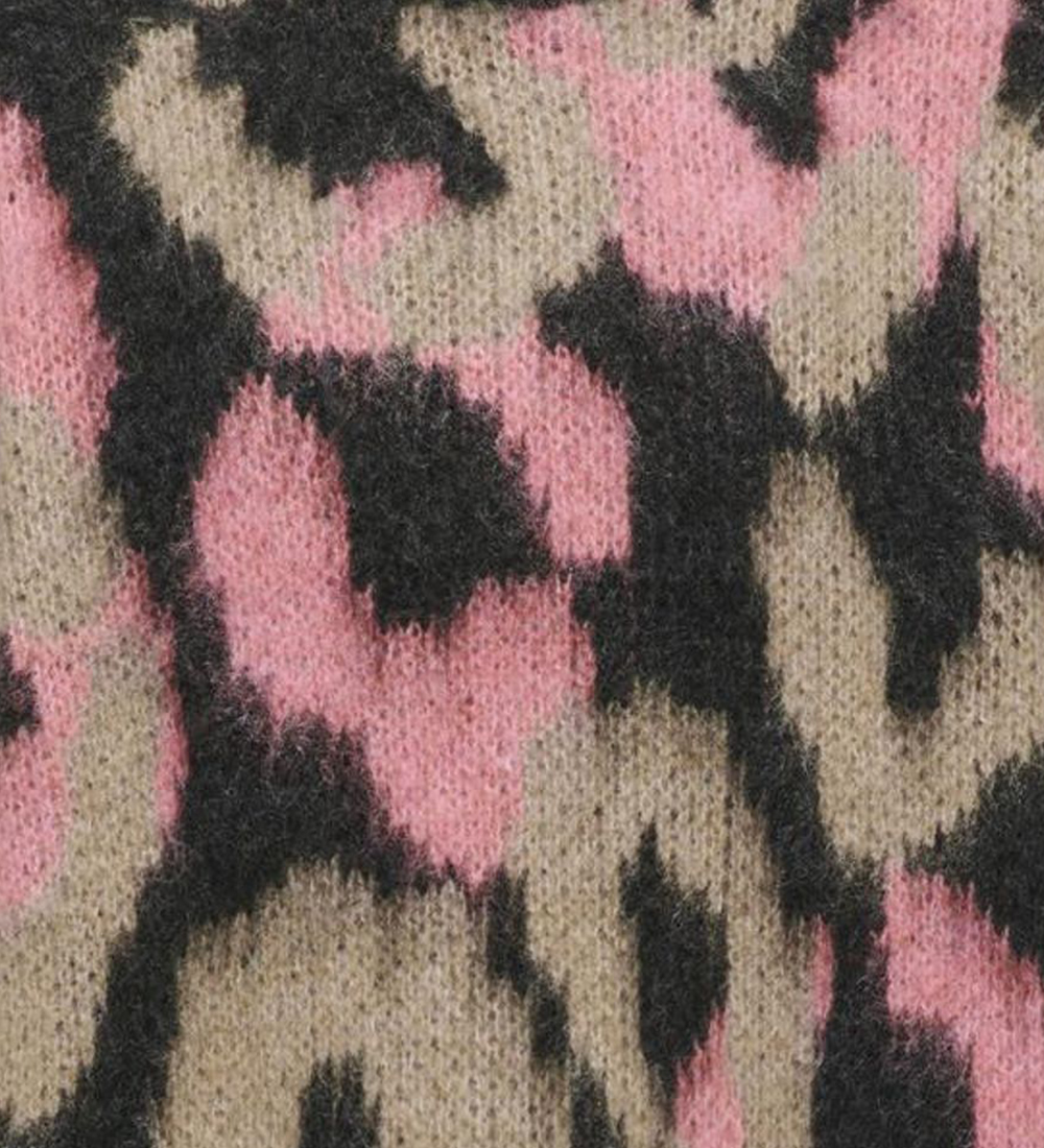 Kids Only Bluse - Strik - KogWild - Pirate Black/Salmon Rose + C