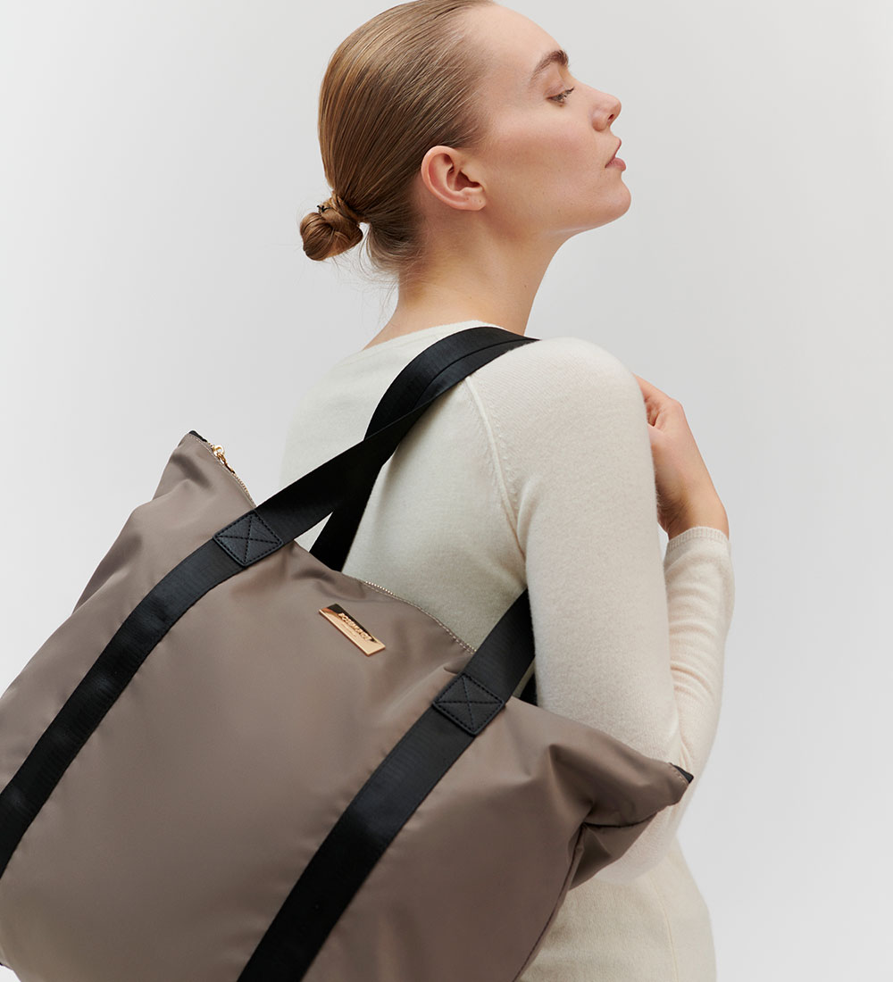Rosemunde Shopper - Albury - Taupe/Guld