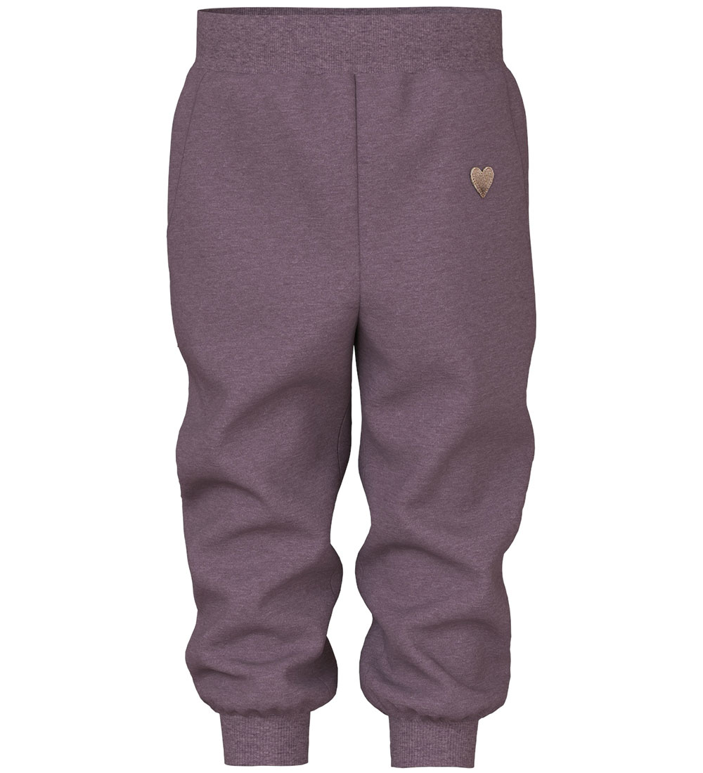 Name It Sweatpants - NmfVima - Arctic Dusk m. Hjerte