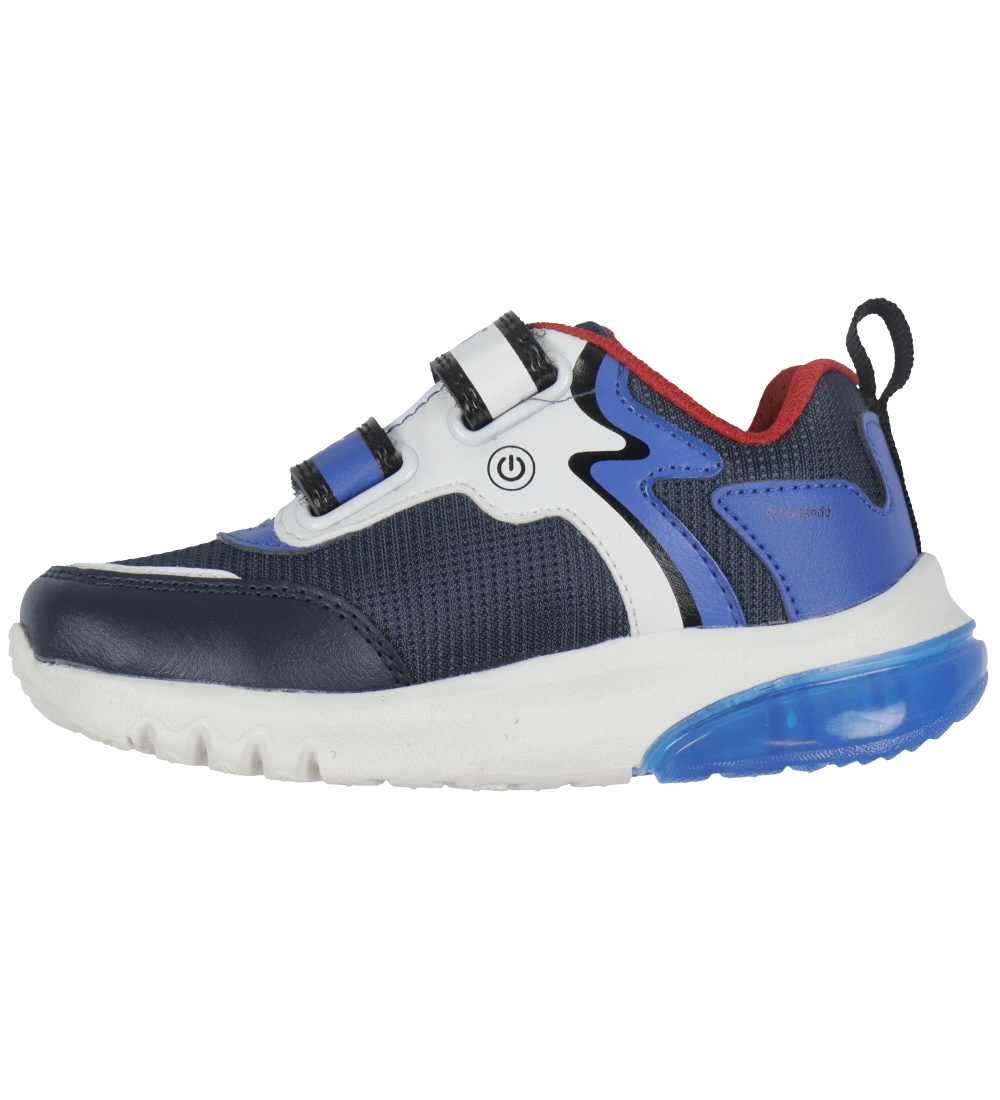 Geox Sko m. Lys - J Ciberdron - Super Mario - Navy/Royal