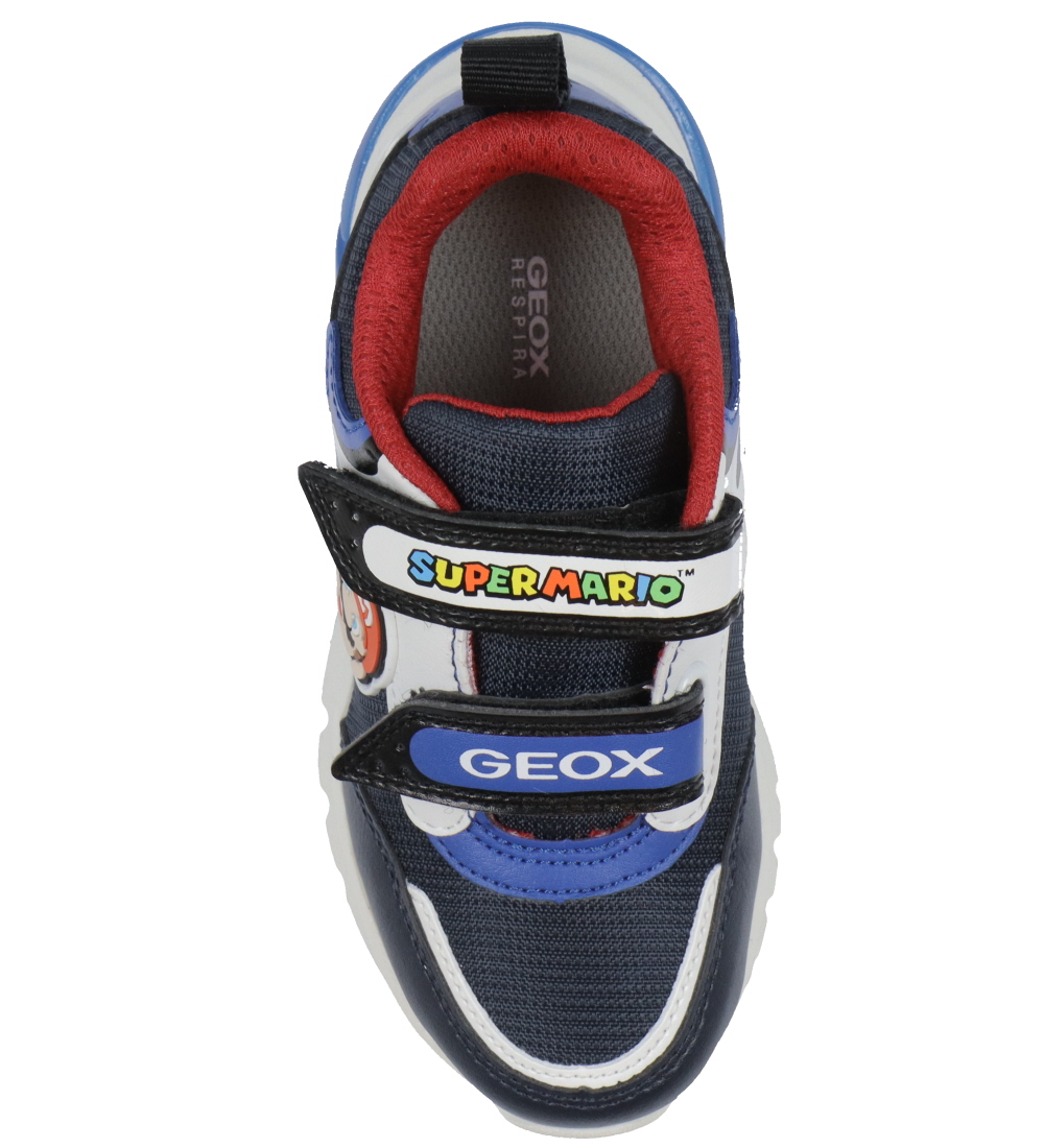 Geox Sko m. Lys - J Ciberdron - Super Mario - Navy/Royal