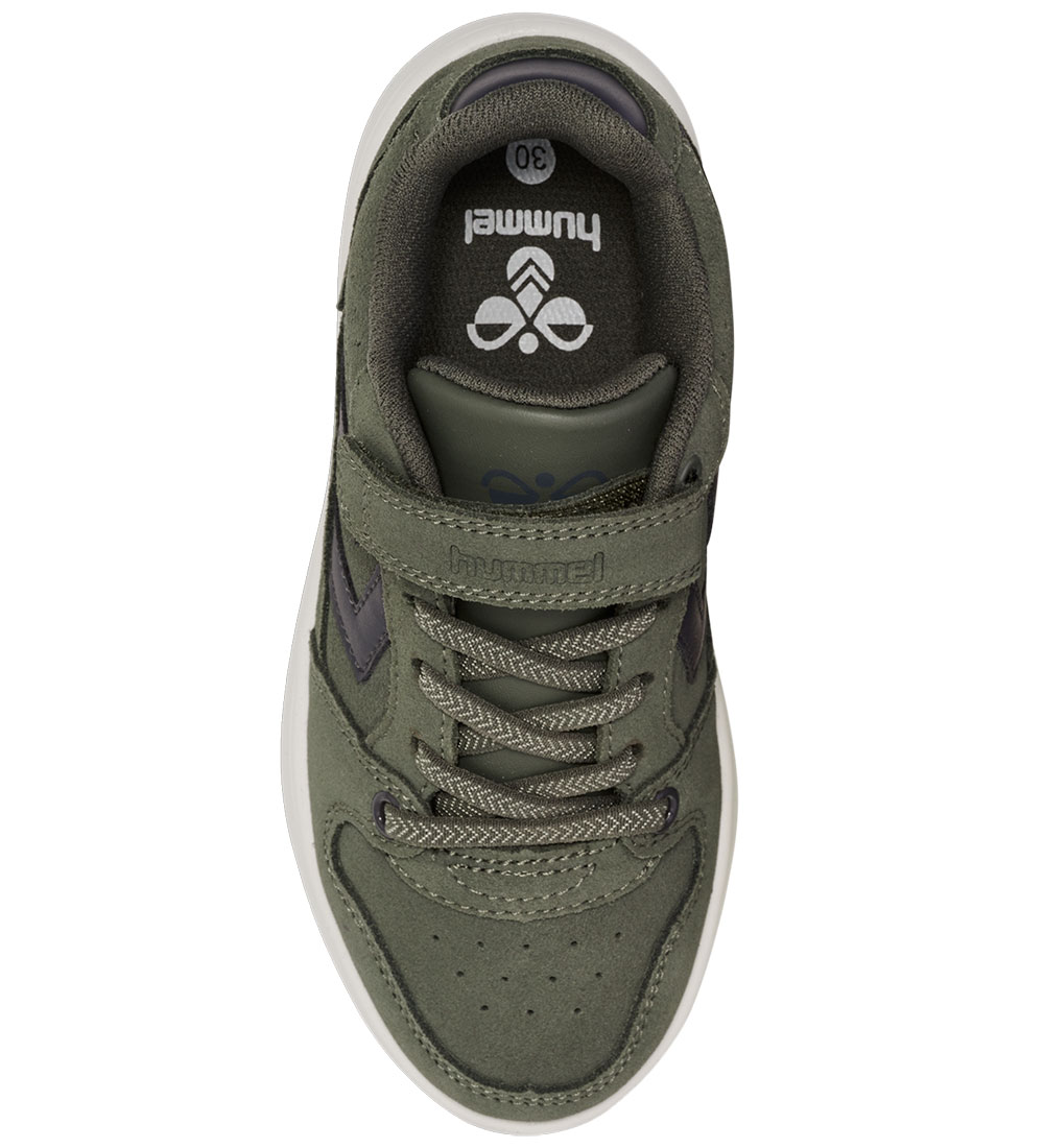 Hummel Sko - ST. Power Play Suede JR - Dusty Olive