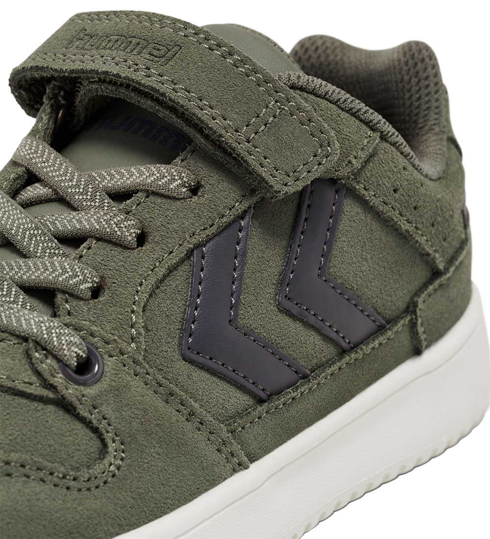 Hummel Sko - ST. Power Play Suede JR - Dusty Olive