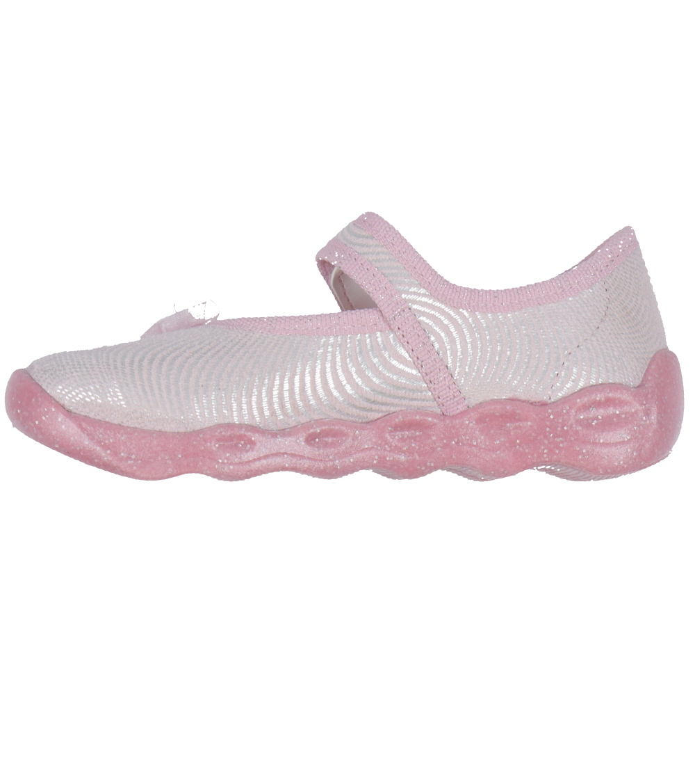 Superfit Ballerina Hjemmesko - Bubble - Rosa/Hvid