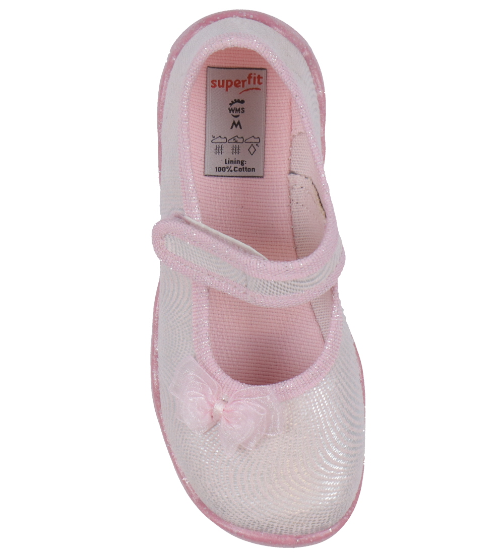 Superfit Ballerina Hjemmesko - Bubble - Rosa/Hvid