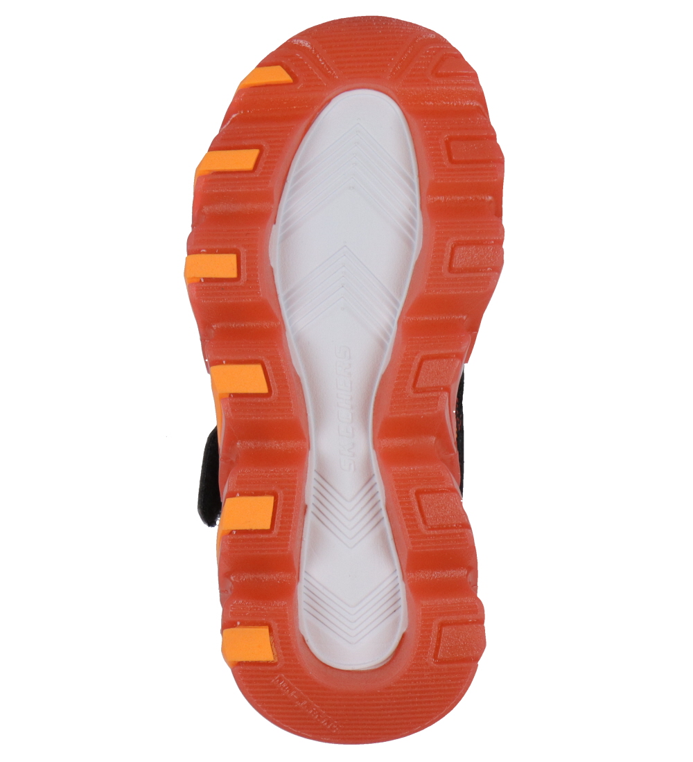 Skechers Sko m. Lys - Mega-Surge 2.0 - Rød/Sort