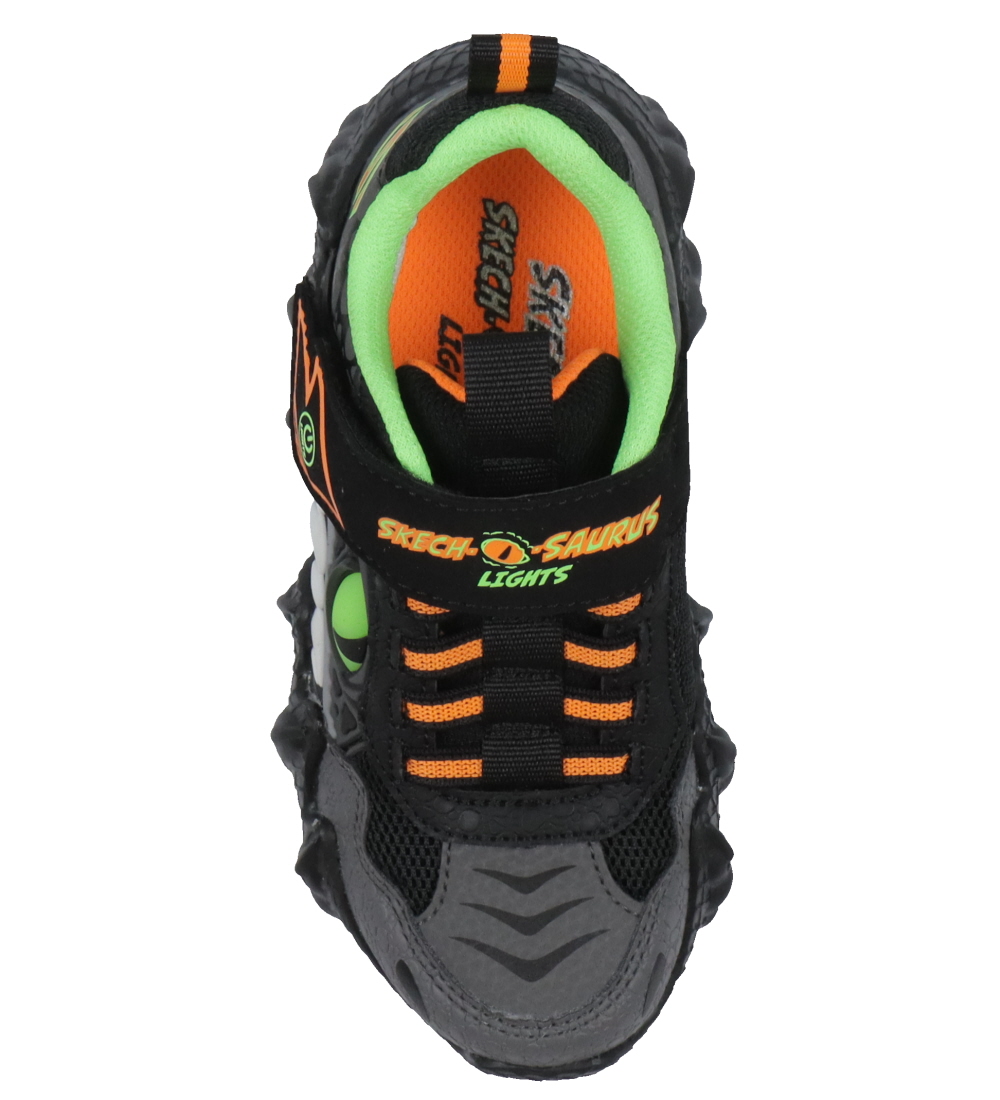 Skechers Sko m. Lys - Skech-O-Saurus - Sort/Grå