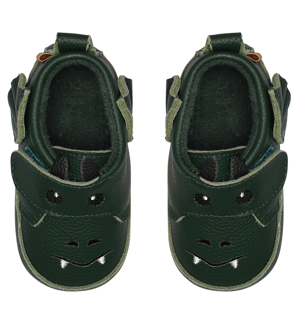 Melton Skindfutter - Dark Green m. Drage