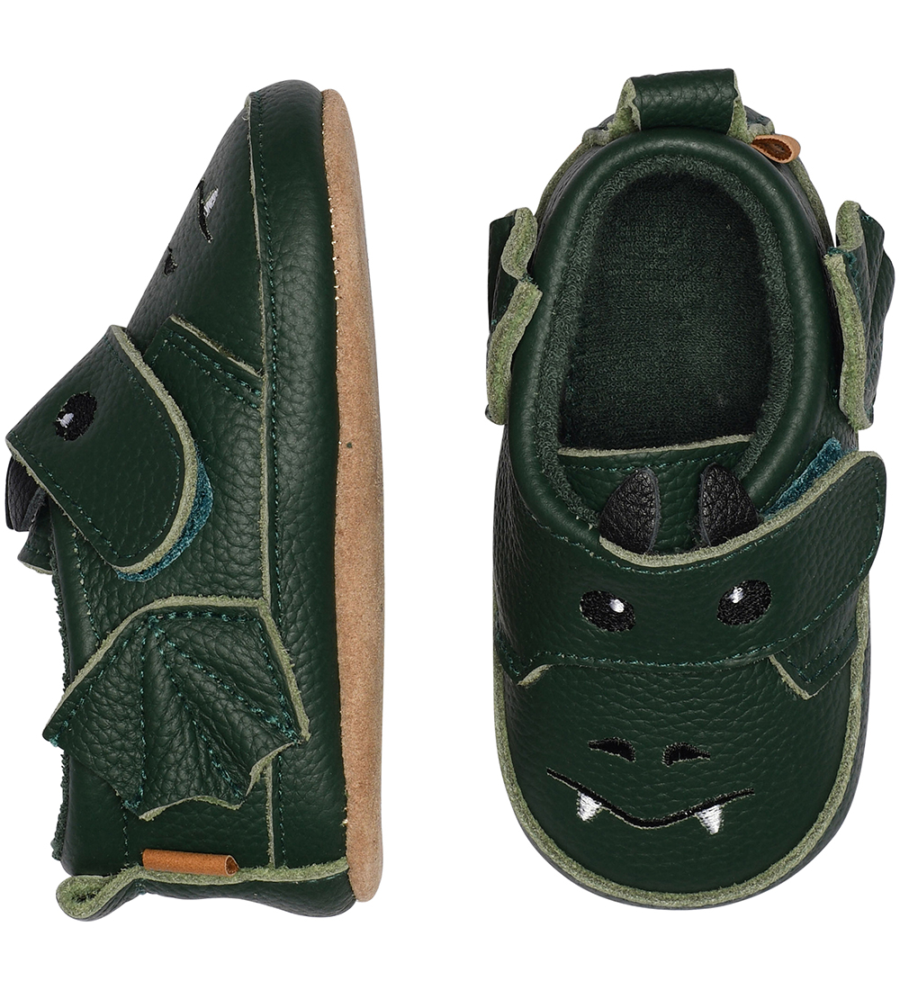 Melton Skindfutter - Dark Green m. Drage