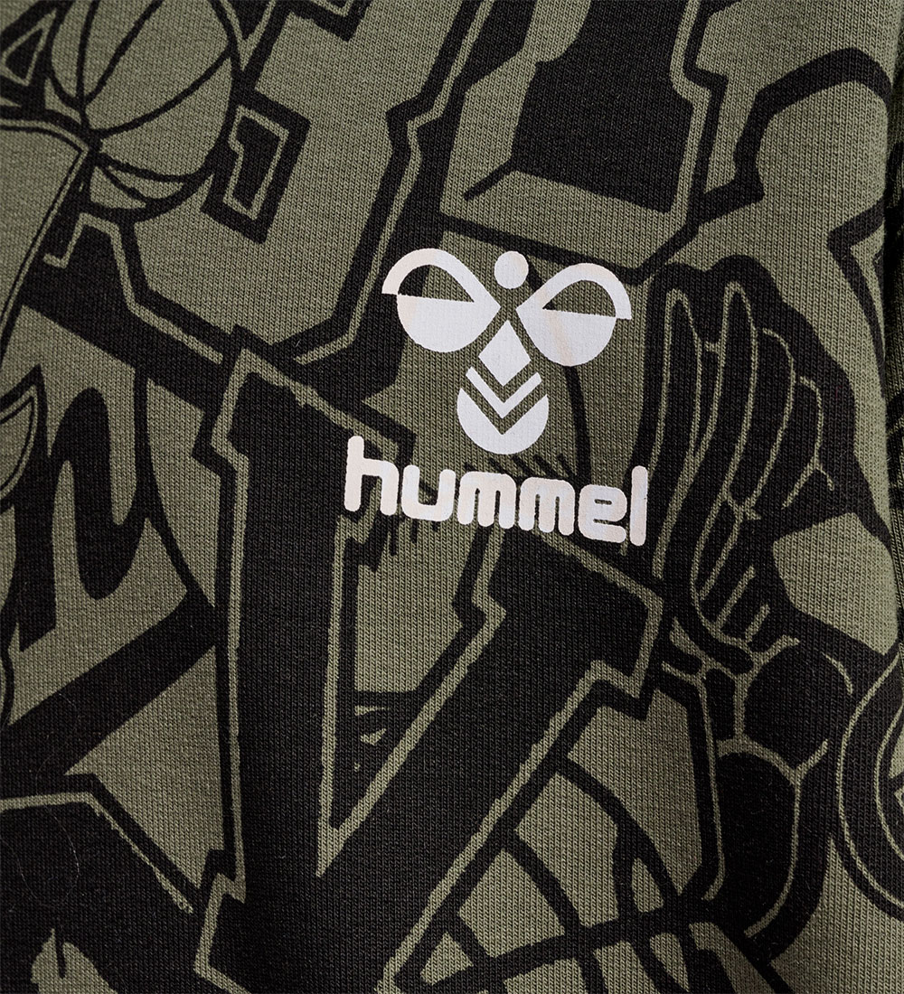Hummel Hættetrøje - HmlMolt - Dusty Olive