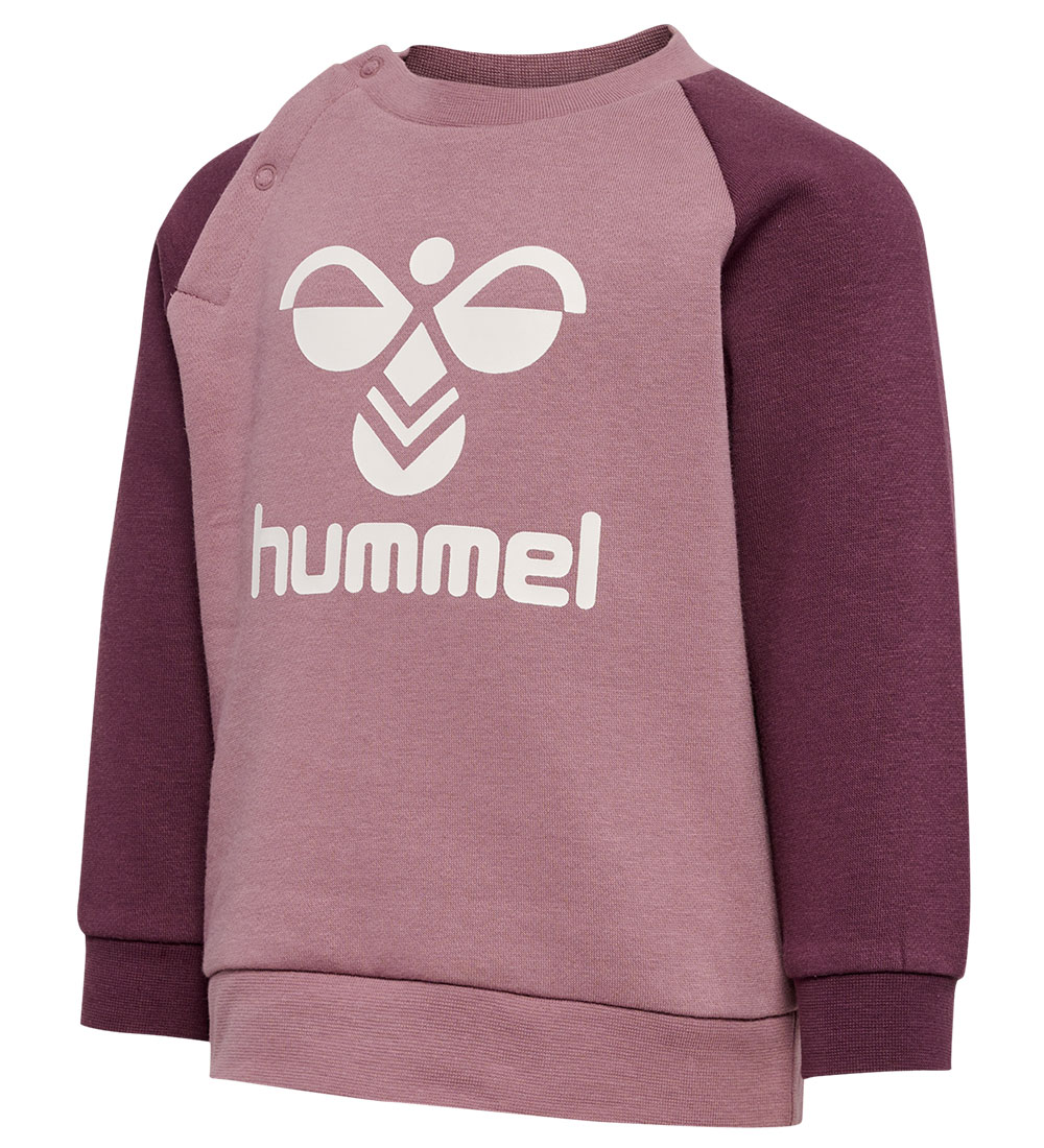 Hummel Sweatsæt - HmlHumming Crewsuit - Huckleberry