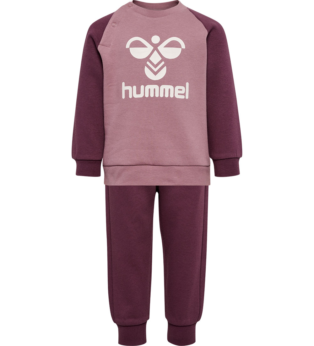 Hummel Sweatsæt - HmlHumming Crewsuit - Huckleberry