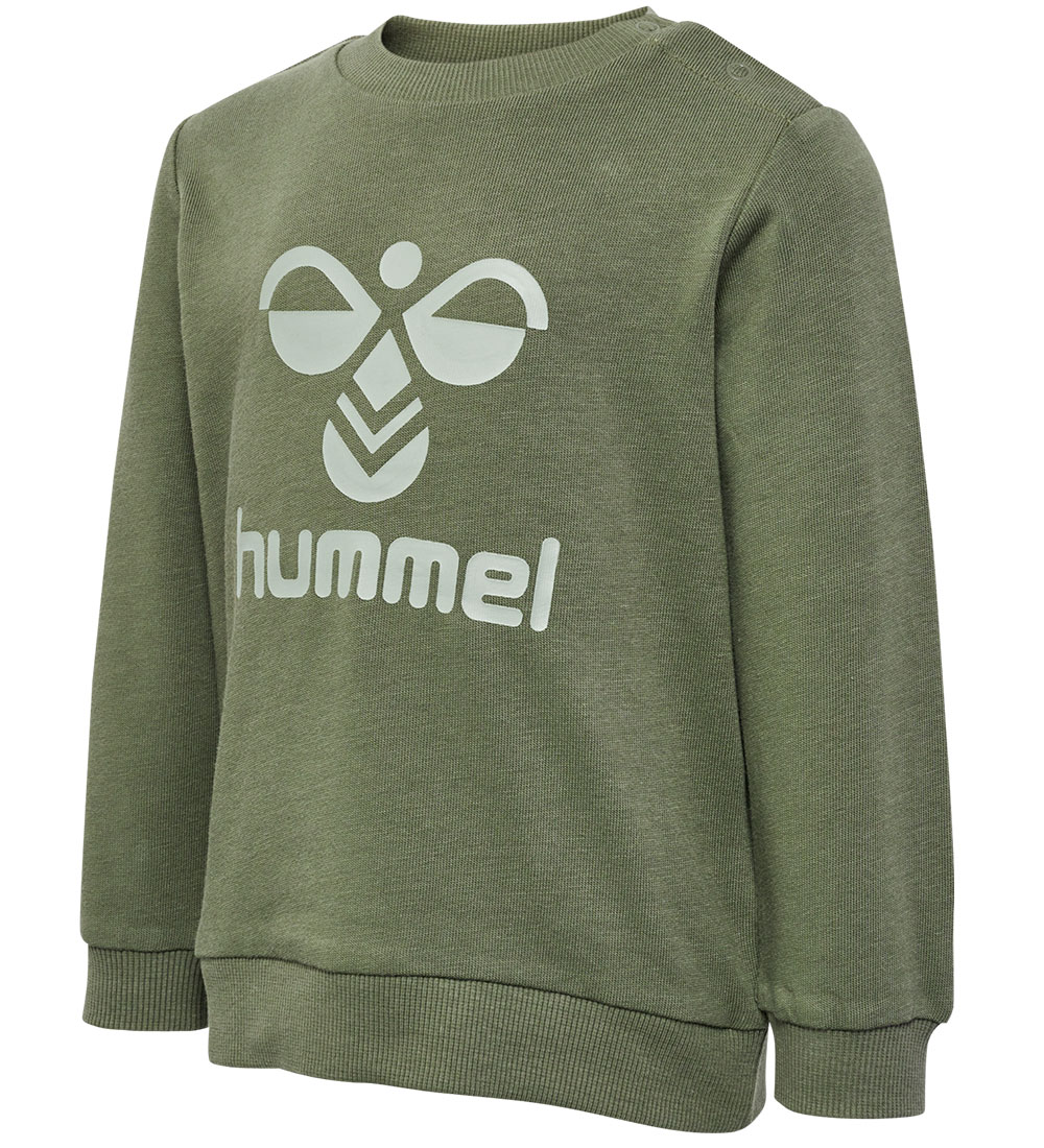 Hummel Sæt - HmlArine Crewsuit - Dusty Olive