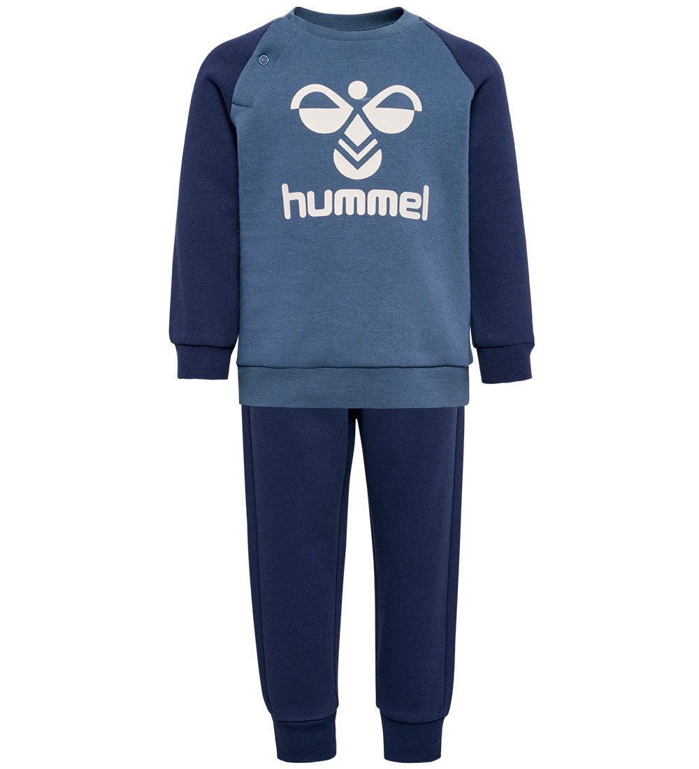 Hummel Sweatsæt - HmlHumming Crewsuit - Black Iris