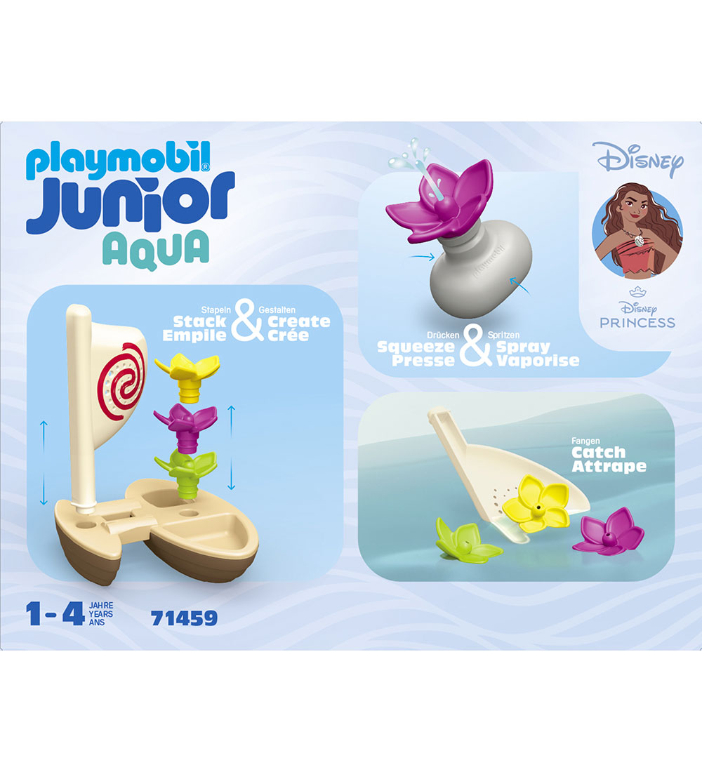 Playmobil Junior Aqua - Junior & Disney Moana's Sail Boat - 7145