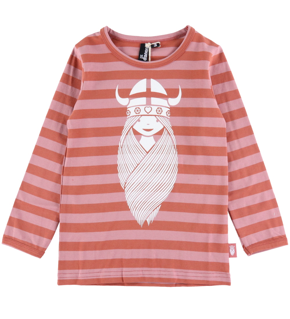 Danefæ Nattøj - Danelukoeje Set - Swedish Red/Antique Rose Freja