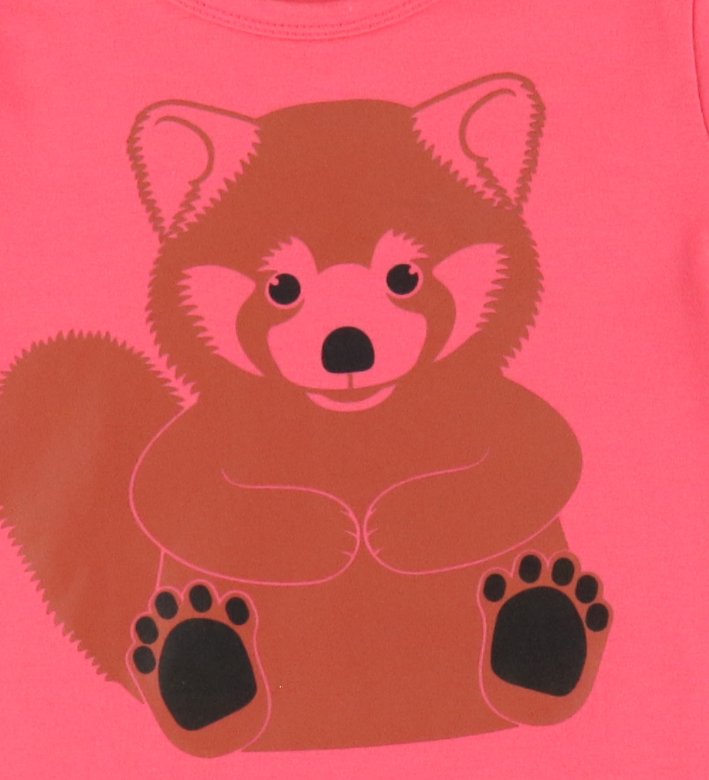 DYR-Cph Kjole - Dyrbirdy - Bright Pink Full Rød Panda