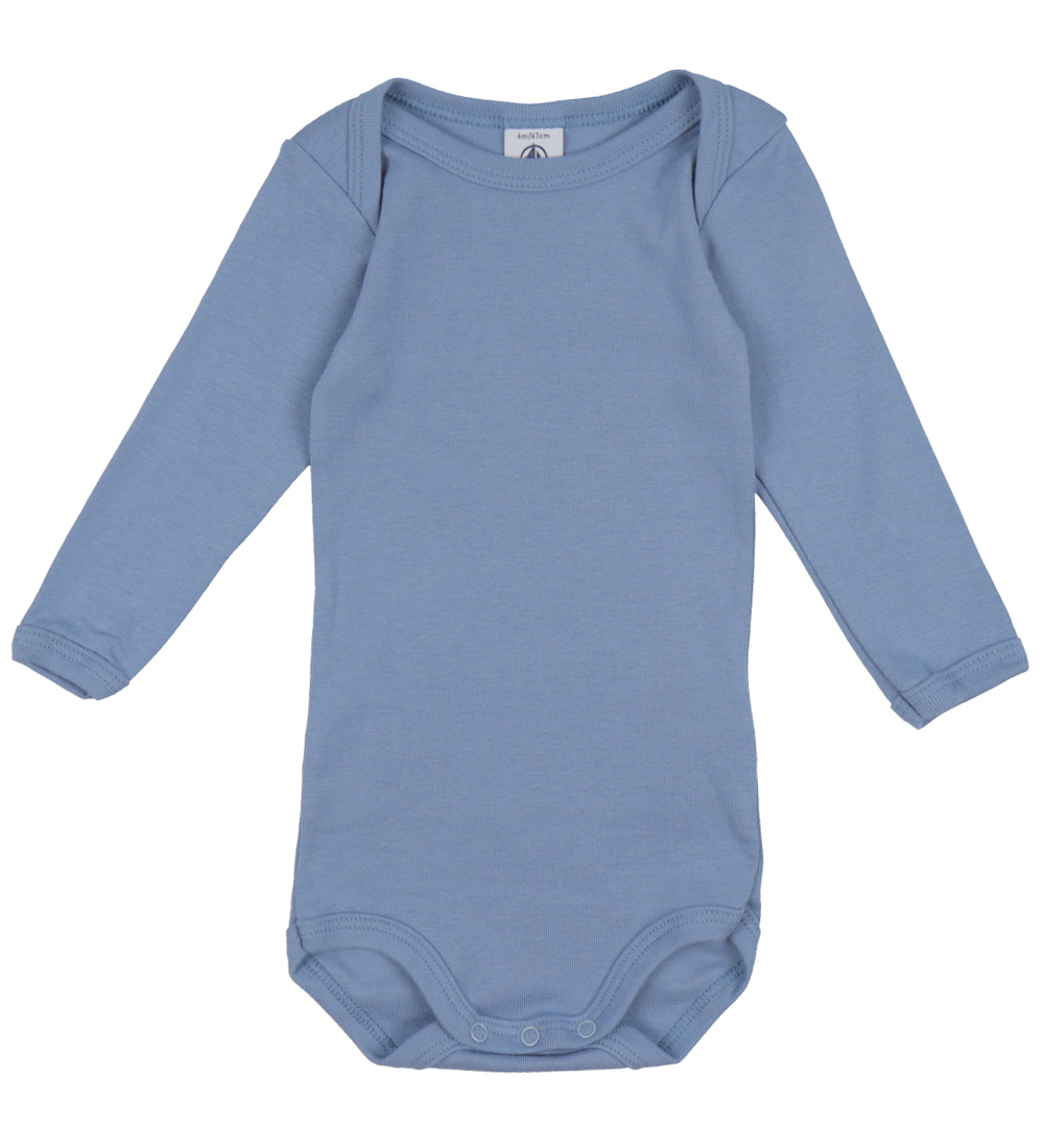 Petit Bateau Body l/æ - 3-pak - Blå/Beige