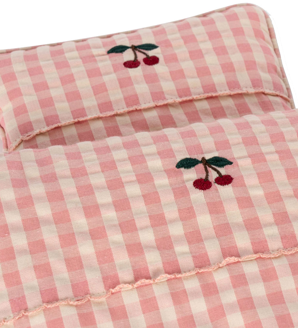 Konges Sløjd Dukkesengetøj - Powder Pink Check