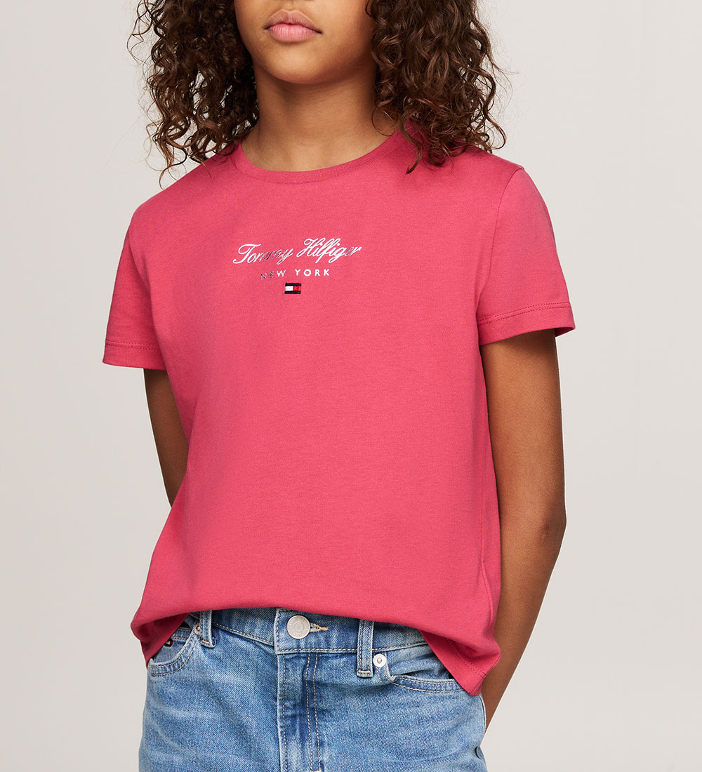 Tommy Hilfiger T-shirt - NYC Foil - Heritage Pink