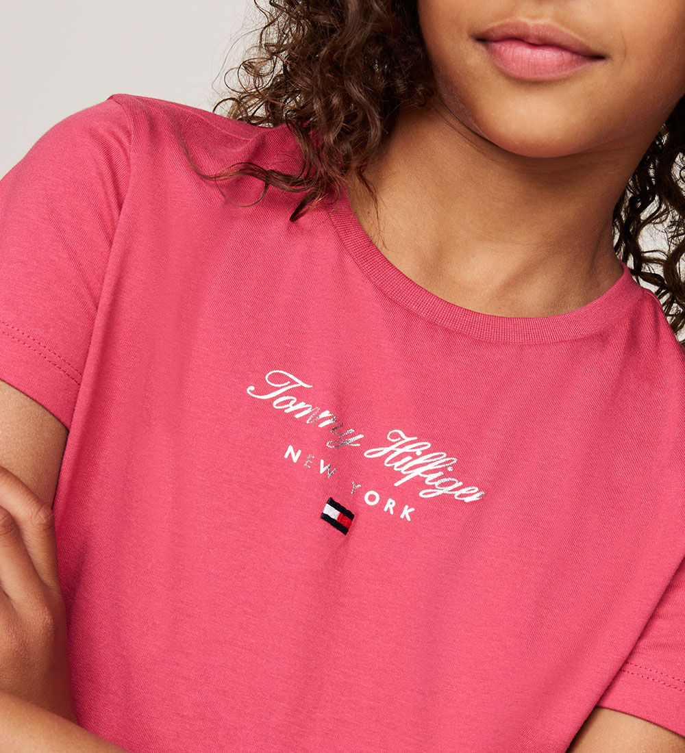 Tommy Hilfiger T-shirt - NYC Foil - Heritage Pink
