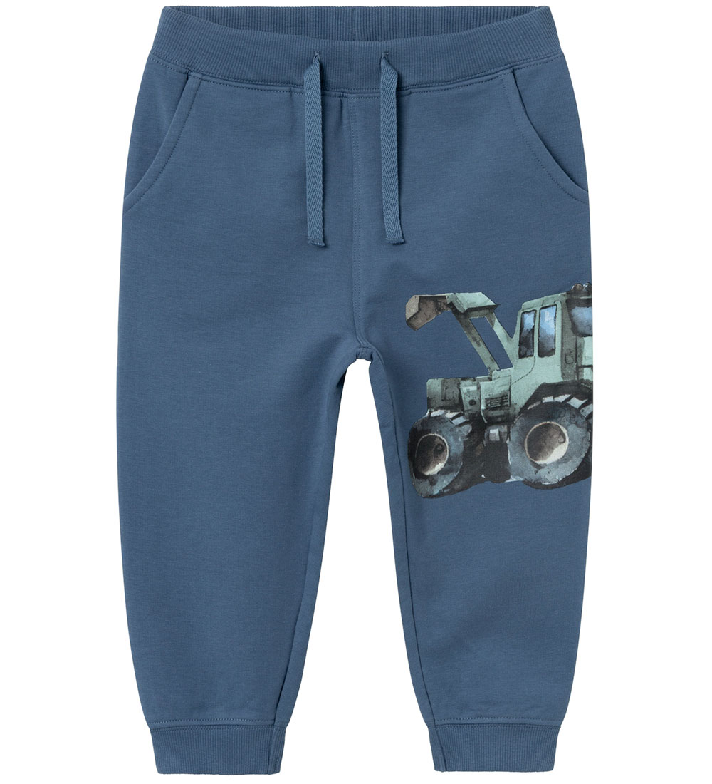 Name It Sweatpants - NmmNiklo - Bering Sea m. Traktor