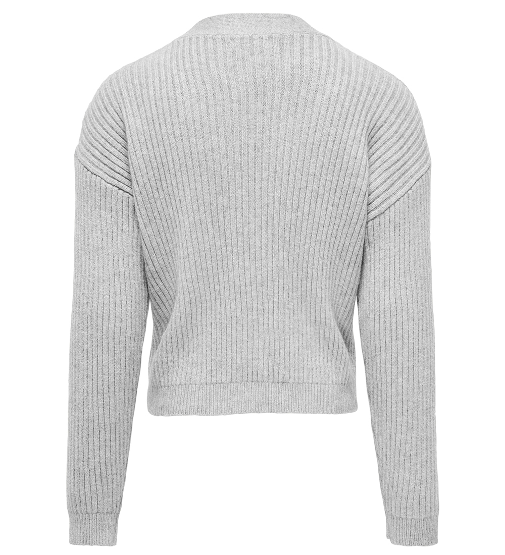 Kids Only Cardigan - Strik - KogMandy - Light Grey Melange