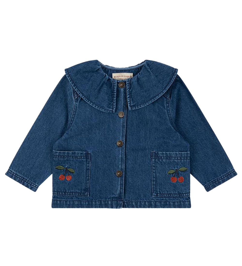 Konges Sløjd Skjorte - Magot - Denim Blue Cherry