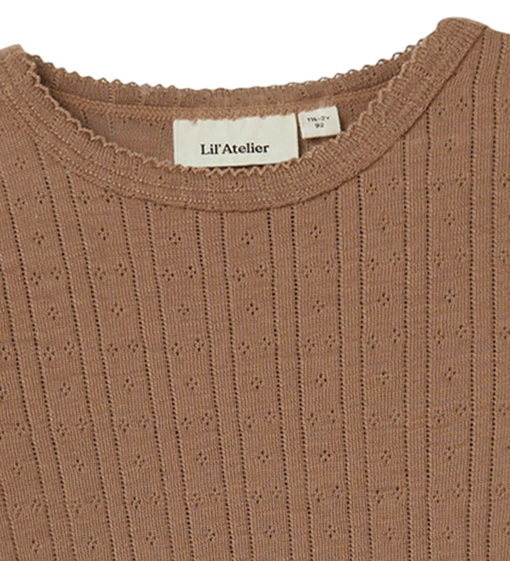 Lil Atelier Bluse - NmfNaima - Beaver Fur