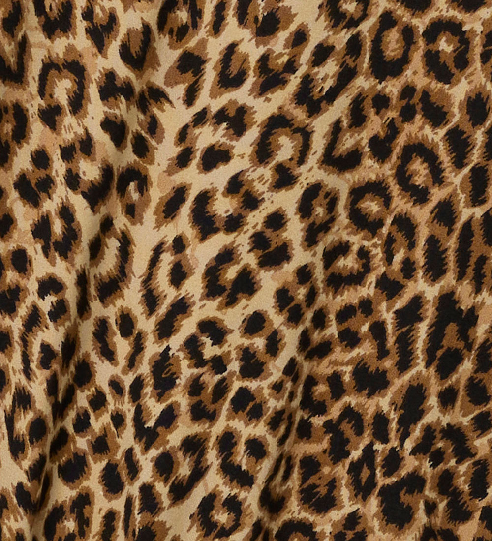 Name It Kjole l/æ - NkfNuni - Sort m. Leopardprint