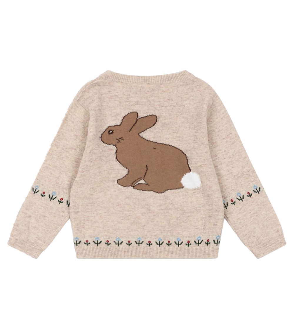 Konges Sløjd Cardigan - Bomuld/Uld - Eli - Off White Melange