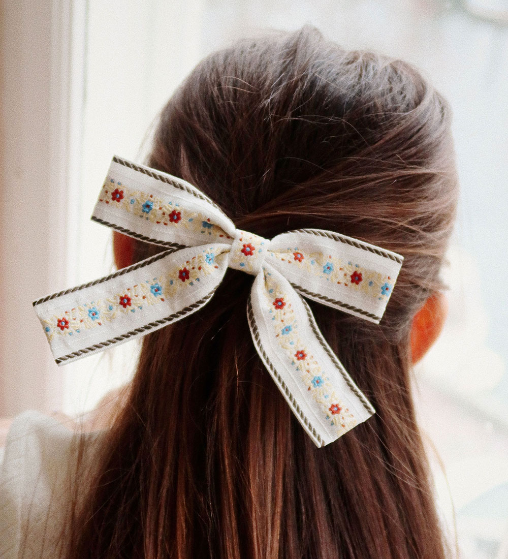 Konges Sløjd Hårsløjfe - Ribbon Bowie - Beige