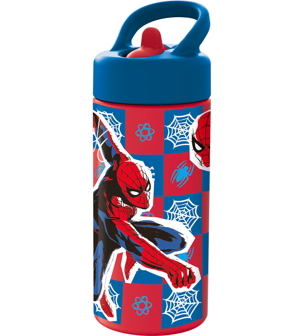 Spiderman Drikkedunk - 410 ml - Rød/Blå