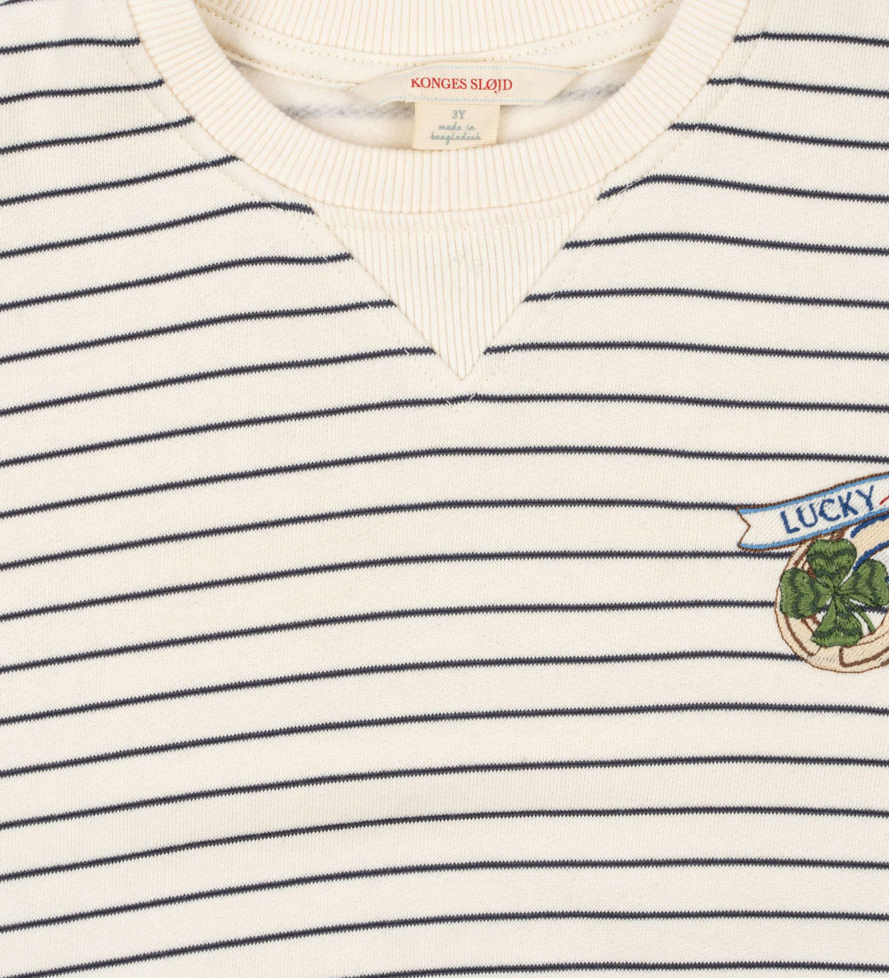 Konges Sløjd Sweatshirt - Amio - Antique White/Ombre Blue