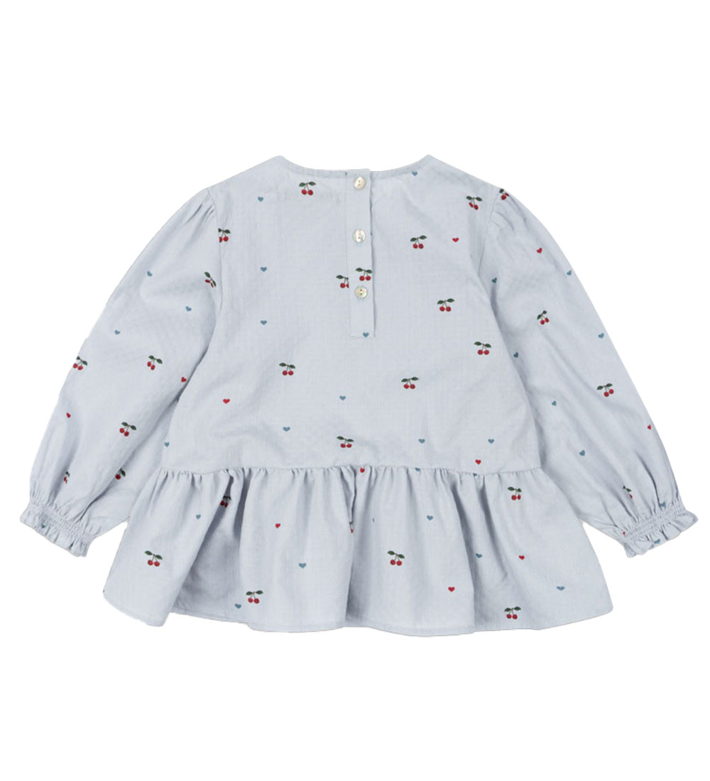 Konges Sløjd Bluse - Evia - Cherry Blue Coeur