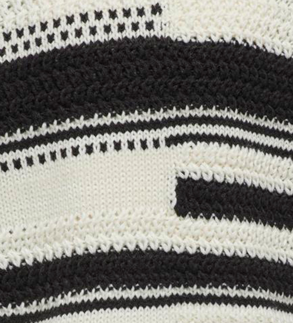 Kids Only Bluse - Strik - KogSutha - Tofu/Black Bean