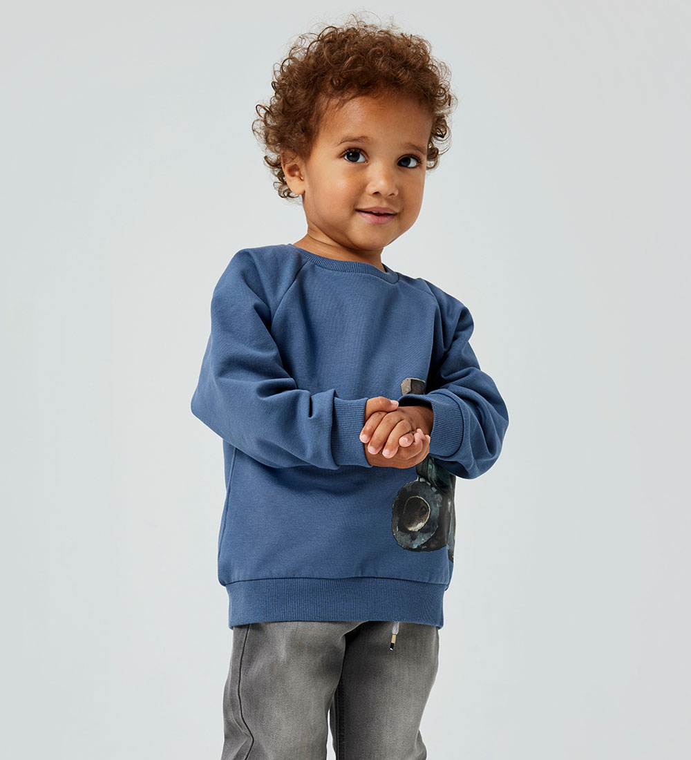 Name It Sweatshirt - NmmNiklo - Bering Sea m. Traktor